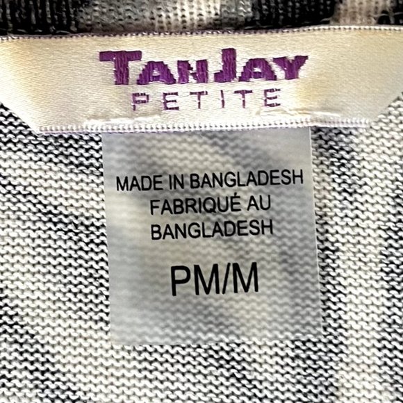 TanJay Petite black and white jacket, like new condition, M - Picture 4 of 5